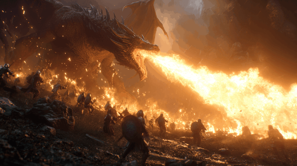 fire breathing dragon