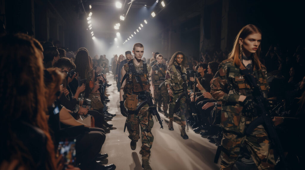 military fashion show